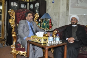 لقاء الأمين العام للعتبة الكاظمية المقدسة الحاج عبد الأمير الانباري