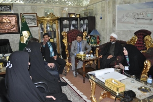 لقاء الأمين العام للعتبة الكاظمية المقدسة الحاج عبد الأمير الانباري